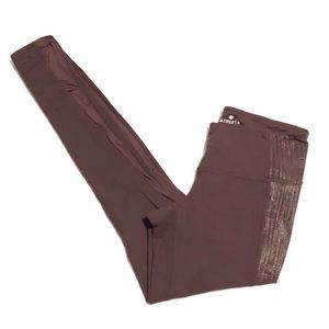 Athleta Pants - Athleta Maroon Side Stripe High Rise Leggings Athleta Pants - Athleta Maroon Side Stripe High Rise Leggings